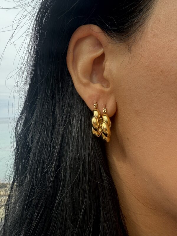 Twisted Little Hoops - Image 2