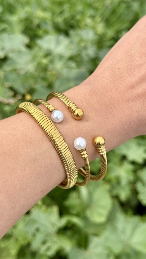 Gold 'n White Cuff - Image 3